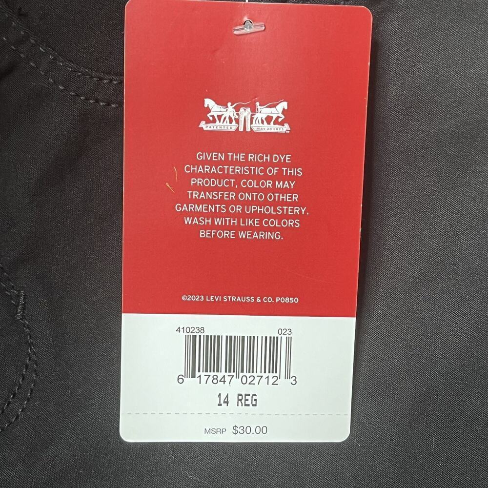 NWT Levis Jeggings Jeans Girls 14 Stretch Pull On Black Casual School Classic - Picture 9 of 9
